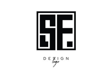 SF Double Letter Monogram Logo – Bold Square Typography Initials for Modern Branding, Identity & Professional Design