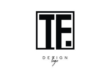 TF Double Letter Monogram Logo – Bold Square Typography Initials for Modern Branding, Identity & Professional Design