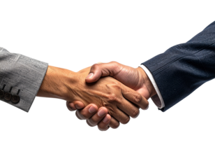 Close-up handshake of two businesspeople