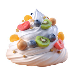 Creamy Fruit Dessert Whipped Treat.