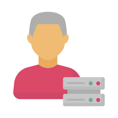 data admin, Vector Icon which can easily modify or edit