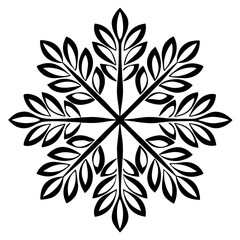 Black Colour cozy pattern Vector Illustration, Solid White Background (2).eps