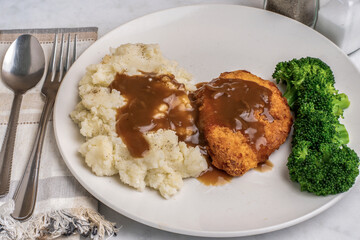 chicken breast  with mash potatoes