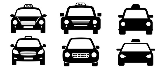 Modern minimalist car icon design featuring bold black and striking red accents for versatile digital and print applications