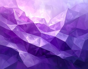 Naklejka premium Abstract purple polygonal landscape