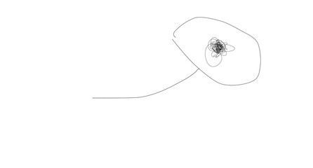 random drawing for thinking nothing 