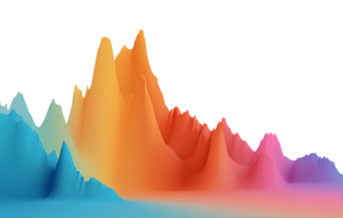 colorful data visualization with gradient background vector presentation design element