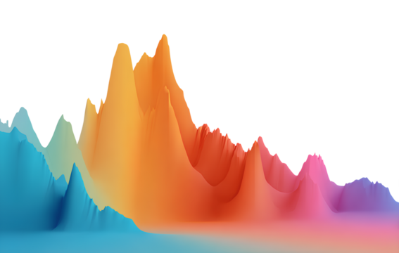 colorful data visualization with gradient background vector presentation design element