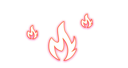  illustration of a fire