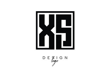 XS Double Letter Monogram Logo – Bold Square Typography Initials for Modern Branding, Identity & Professional Design