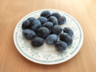 Fresh plums