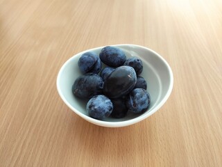 Fresh plums