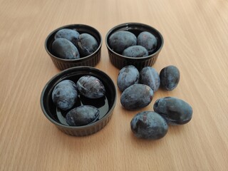 Fresh plums