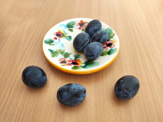 Fresh plums
