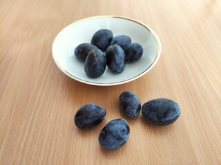 Fresh plums