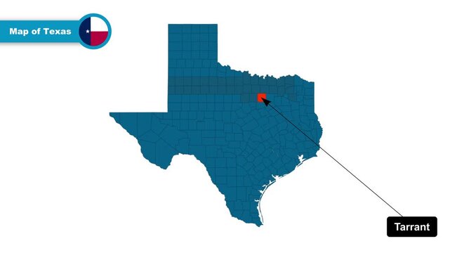 Tarrant Map Video, Texas map, Political Map of Texas, Texas United States, with all states, national flag and borders, travel, education, geography, and global studies.