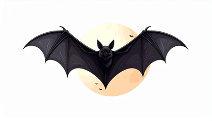 Obraz premium Halloween Bat Vector Illustration