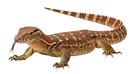 Naklejka premium Ackie Monitor with transparent png background