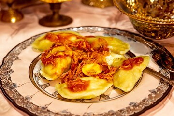 The best, most perfect, and most traditional Ukrainian food, known as peroh&ecirc; or pierog. Typical Christmas food. Mother's food. A fond memory.