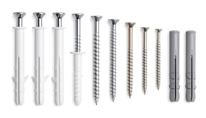 Assorted screws and wall plugs