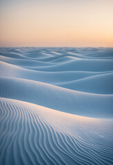 Wavy lines forming landscapes, surreal interpretation, soft gradients