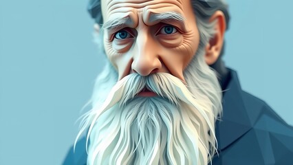 Man interacts with digital interface, dark background