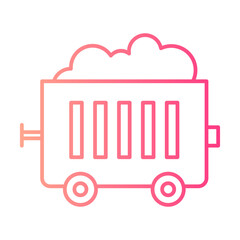 wagon gradient icon