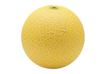 Isolated whole ripe cantaloupe melon fresh healthy sweet juicy summer fruit organic food delicious refreshing natural produce