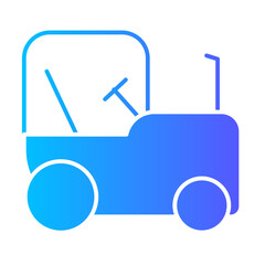 tractor gradient icon