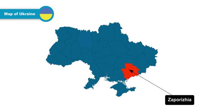 Zaporizhia Map Video, Ukraine map, Political Map of Ukraine, with all states, national flag and borders, travel, education, geography, and global studies.