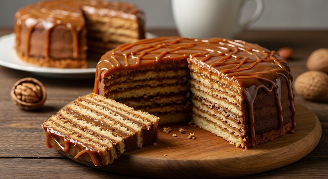 Dobos Torte Hungaria &ndash; Traditional Hungarian Layered Cake