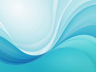 Minimal abstract background with smooth gradient in soft blue and teal tones. Elegant flowing curves and clean modern design, perfect for business presentations, corporate branding, technology themes