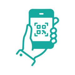 Finger Tapping Smartphone Vector Illustration
