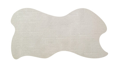 Abstract wavy textured shape isolated on transparent background