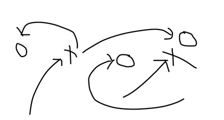 hand drawing of plan 