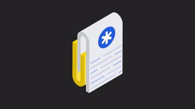 Medical Folder  Animation Alpha Channel