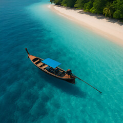 Fototapeta premium boat on the sea