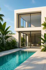 Fototapeta premium luxury swimming pool
