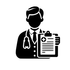 Icono de Consulta M&eacute;dica, Doctor y Paciente