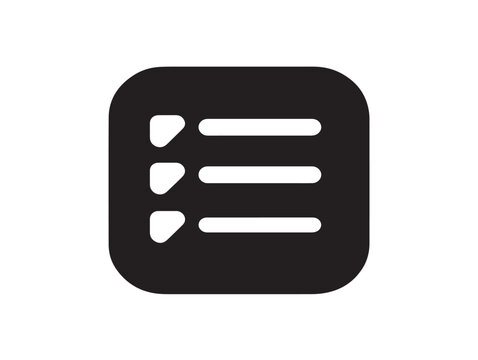 Notes and Tasks silhouette icon vector illustration solid black planning and memo