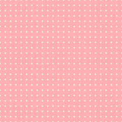 Seamless pink polka dot pattern background illustration
