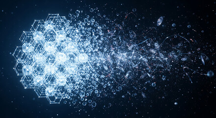 Dynamic data visualization of ai concepts digital realm graphic design abstract environment futuristic perspective