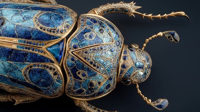 Ornate golden beetle