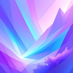 Abstract vibrant landscape