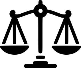 Justice and Legal System Icon — Court Symbol