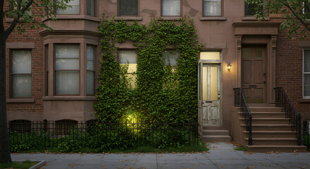 An urban home with a hidden entrance