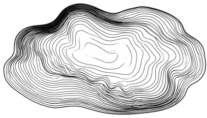 Abstract Concentric Shapes Design.