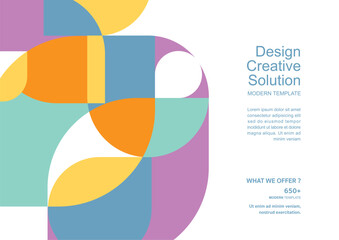 Template vector design for Brochure, Annual Report, Web design Poster, Corporate Presentation, Flyer, layout modern with size horizontal, Easy to use and edit.	
