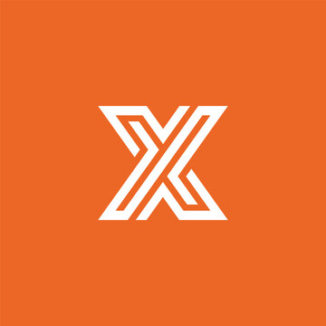 Geometric Letter X Logo Design Vector Template