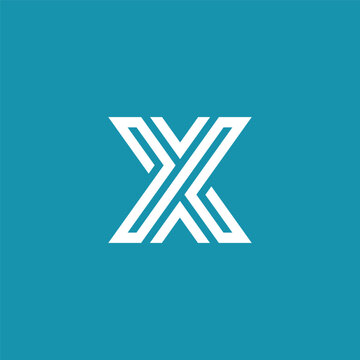 Geometric Letter X Logo Design Vector Template